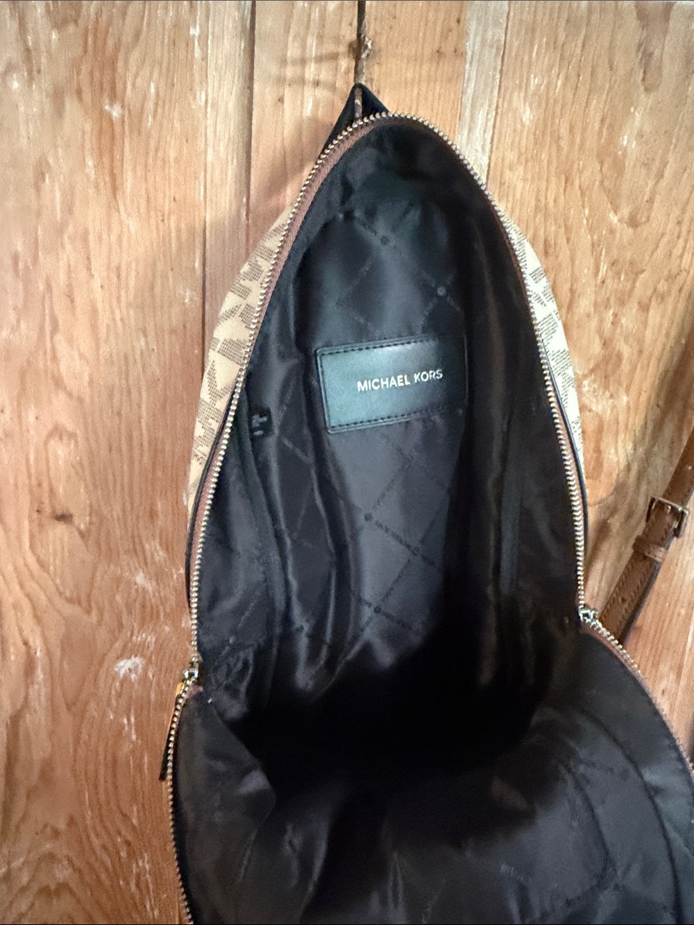 Michael Kors Cooper Chino Commuter Sling backpack - Picture 12 of 14